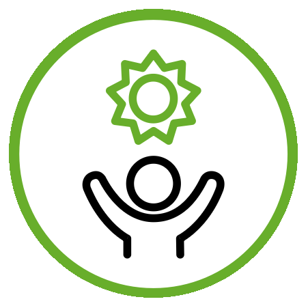 Icon: Person with arms held out